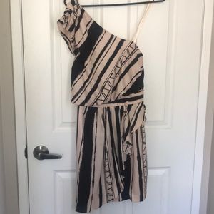 Black and cream dress